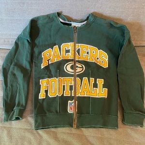 Vintage salvaged Packers zip-up